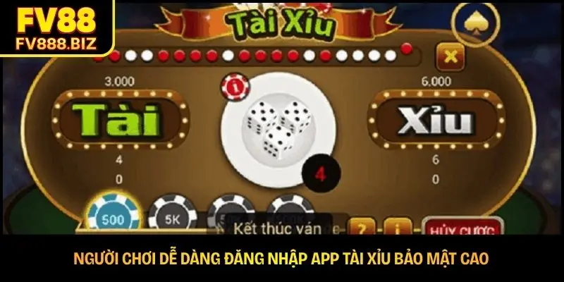 Người chơi dễ dàng đăng nhập app tài xỉu bảo mật cao