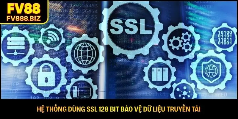 Hệ thống dùng SSL 128 bit bảo vệ dữ liệu truyền tải 