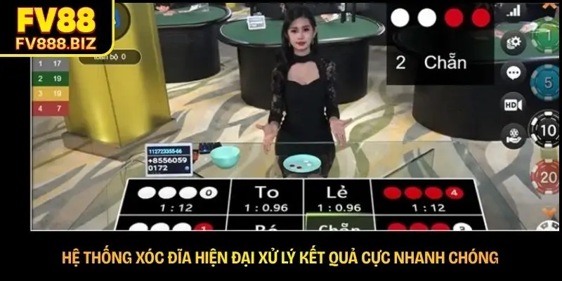 Hệ thống xóc đĩa hiện đại xử lý kết quả cực nhanh chóng